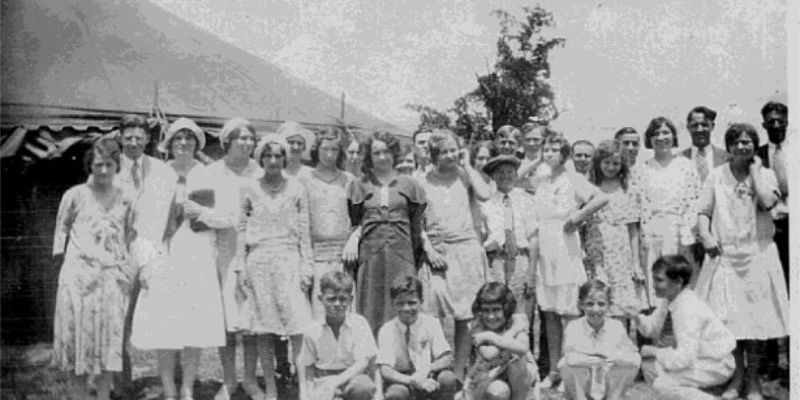 Historical photo of members of River of Life.